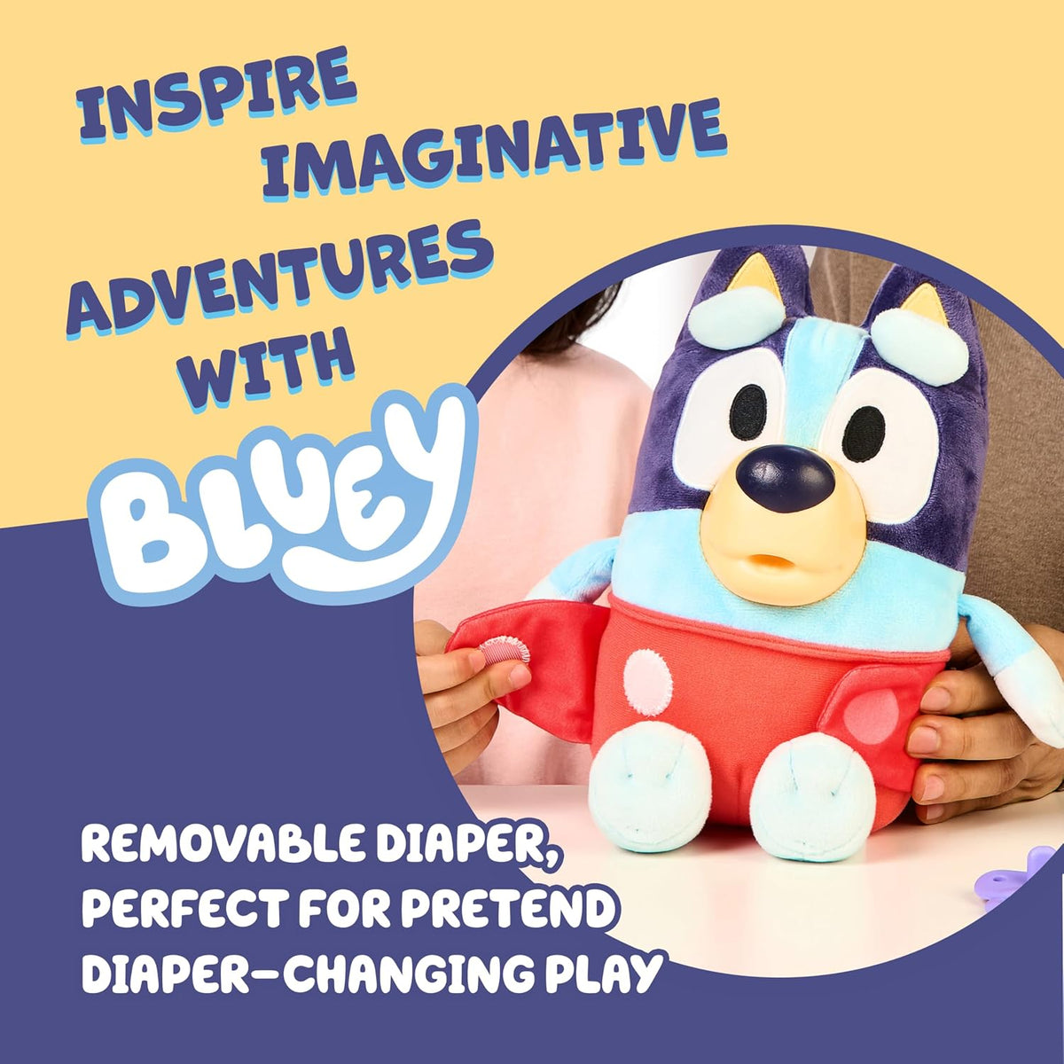 Bluey Care and Cuddle - Juguete de peluche suave para bebé, 11 pulg...