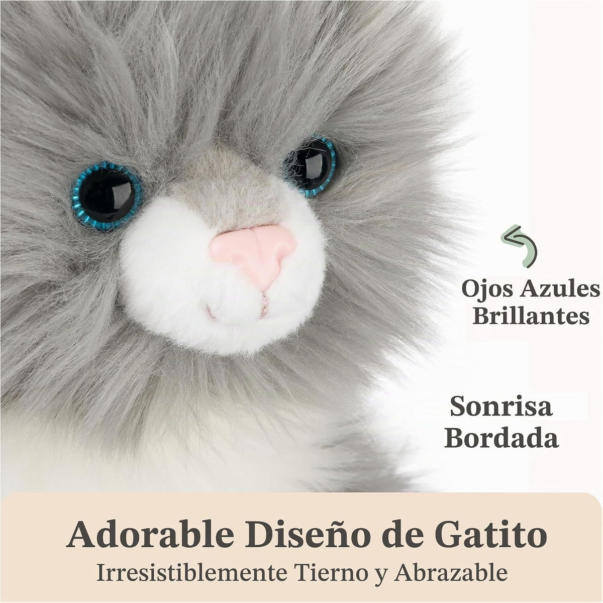 GUND Camilla Kitten - Peluche de gato de alta calidad para edades d...