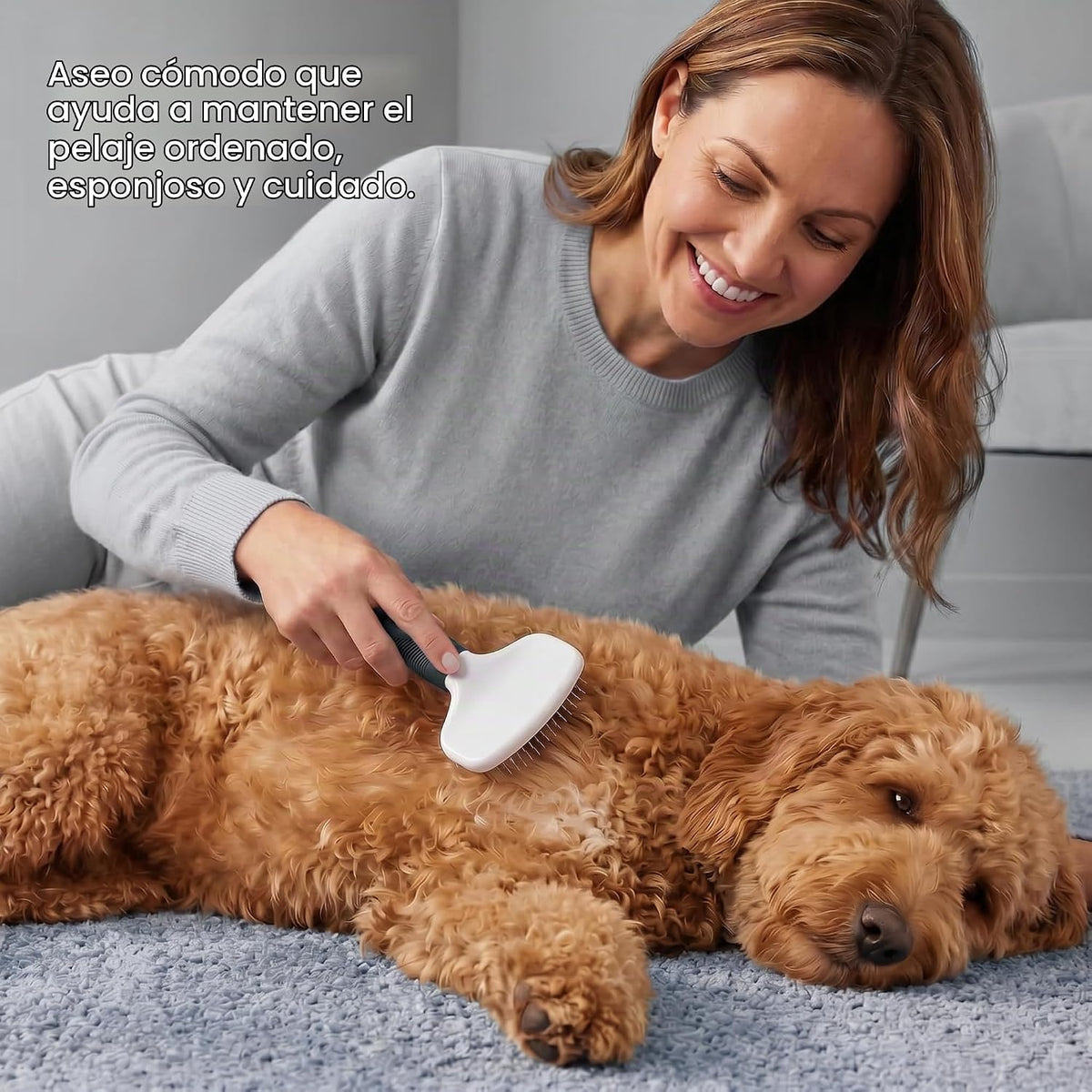 Poodle Pet Slicker Brush \u2013 Para perros, gatos y conejos \u2013...