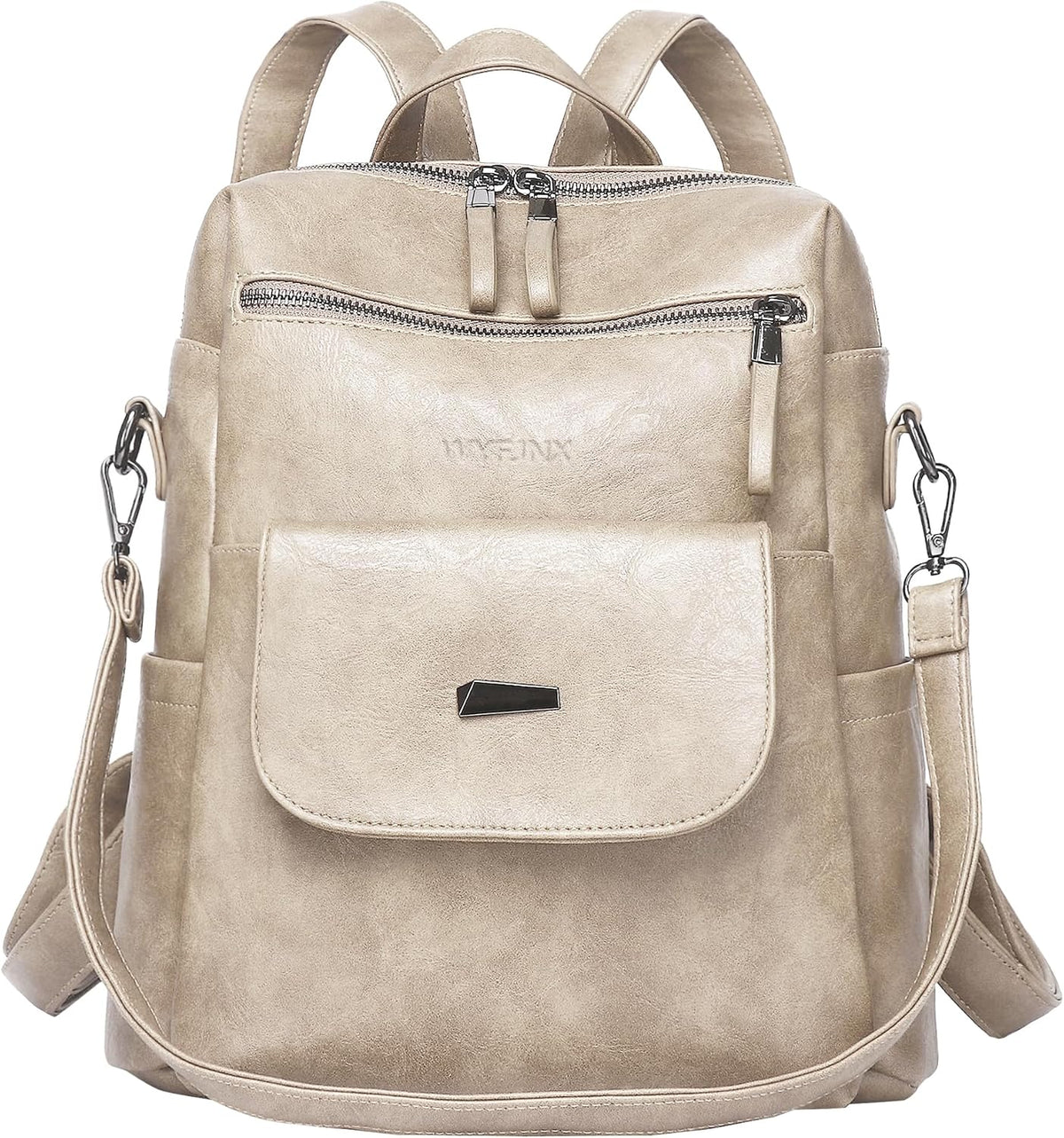 WYFJNX - Mochila pequeña de piel sintética para mujer y mujer, colo...