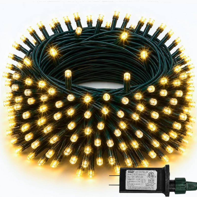 TW SHINE Luces de Navidad, 200 LED de 66 pies de luces de Navidad a...
