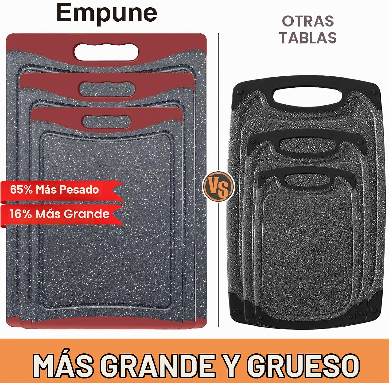 Tablas de cortar extra grandes, tablas de cortar de plástico para c...