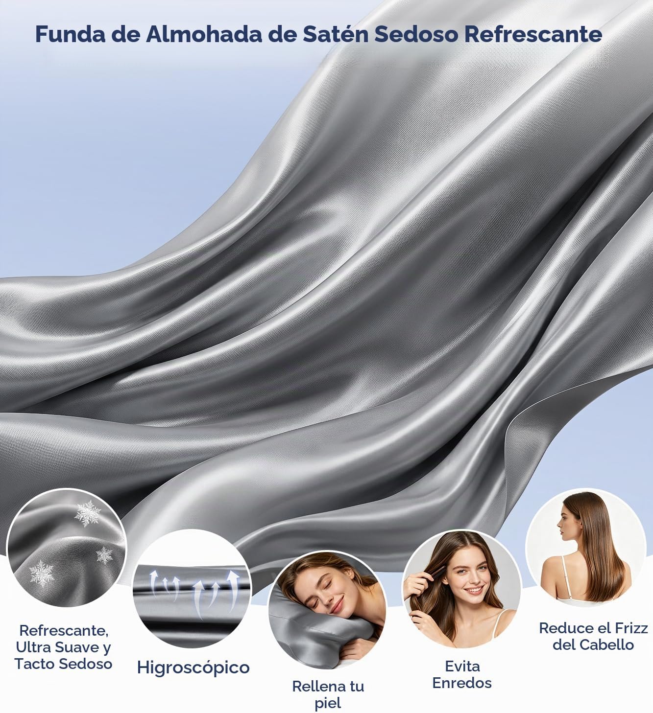 Almohada de espuma viscoelástica de gel de enfriamiento 2026, almoh...