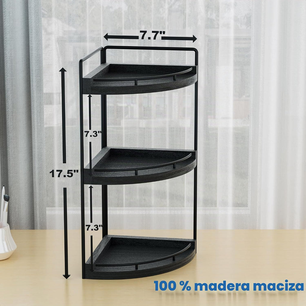 CeleVista Organizador de esquina para encimera de baño, estante de...