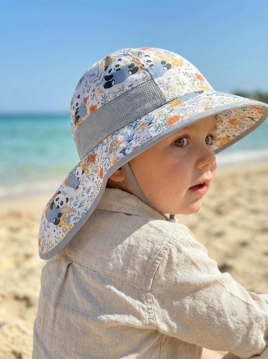 WINTOJO Sombrero de sol para niños pequeños, sombrero de pescador U...