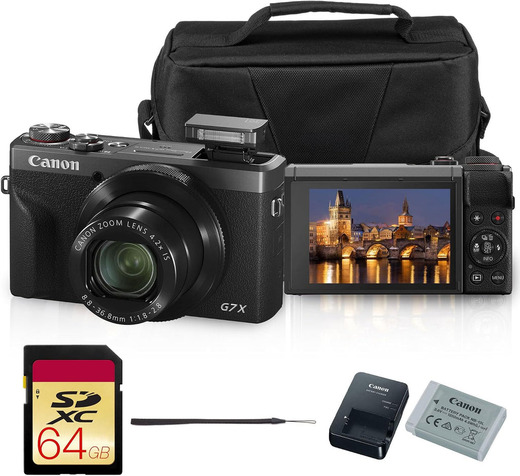 Canon Paquete de cámara PowerShot G7 X Mark III (edición limitada d...