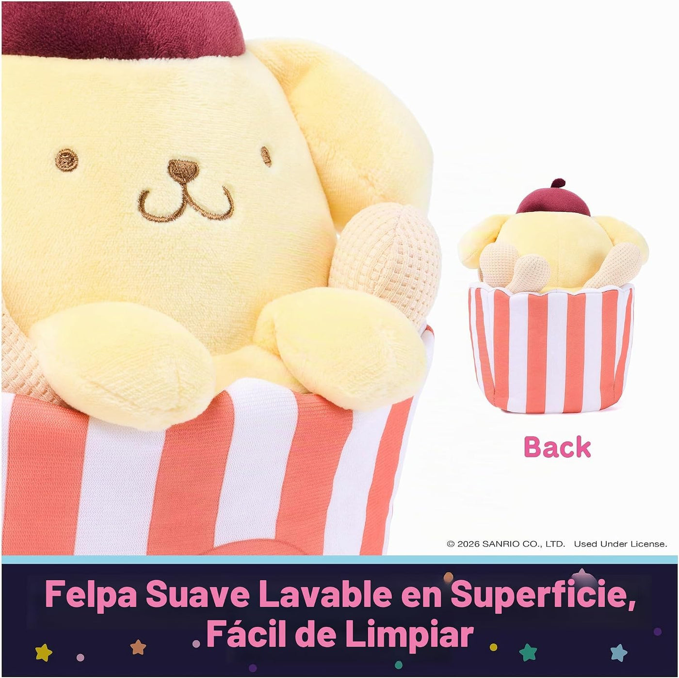 GUND Sanrio Pompompurin Circus Peanuts Peluche de circo de 8 pulgad...
