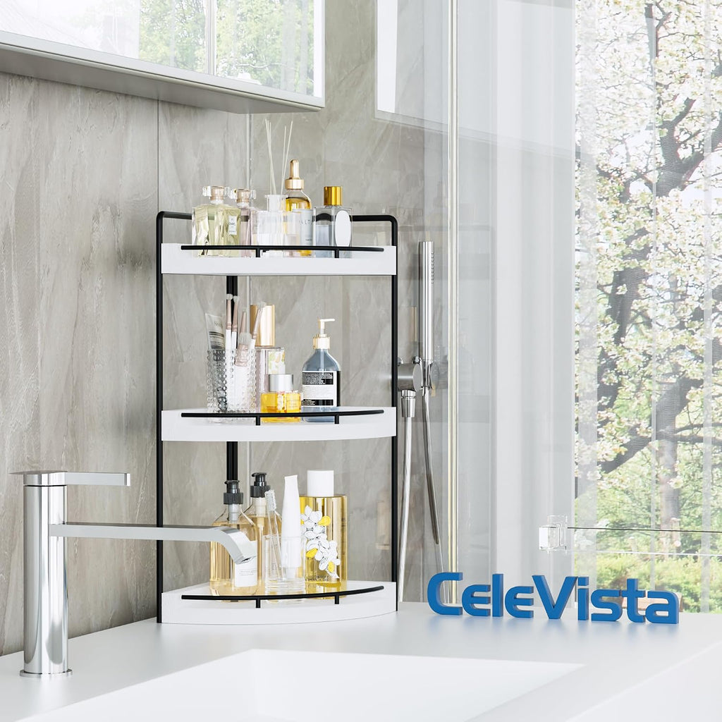 CeleVista Organizador de Esquina para Encimera de Baño, Estante de...