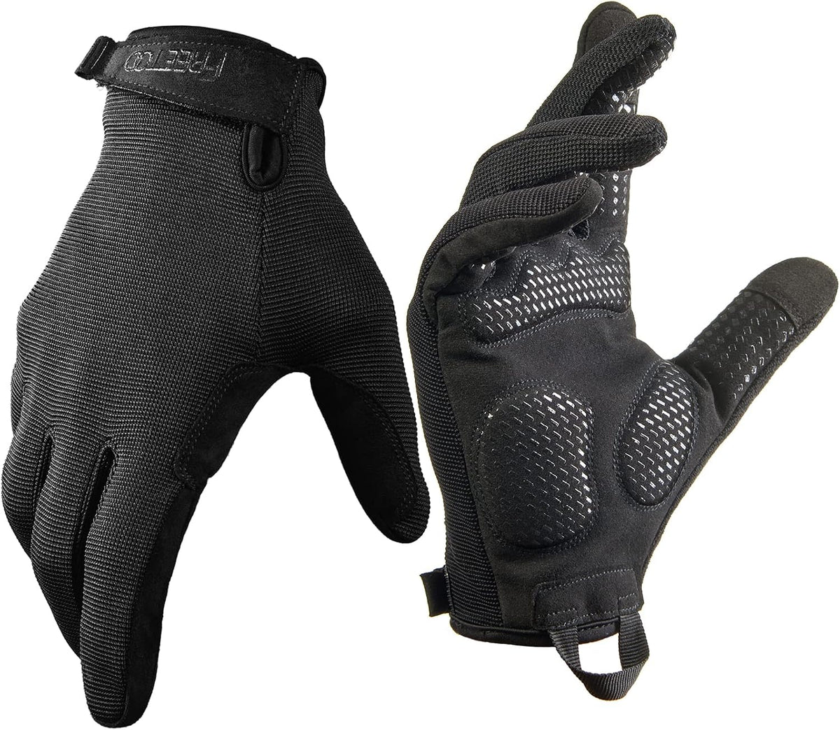 FREETOO Guantes de entrenamiento de dedo completo para hombres, gua...
