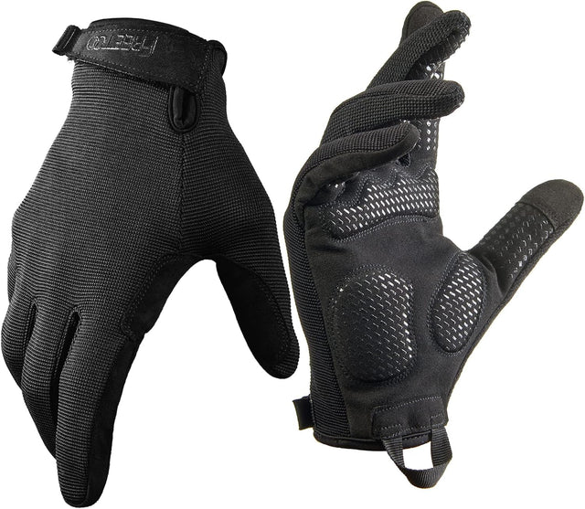 FREETOO Guantes de entrenamiento de dedo completo para hombres, gua...