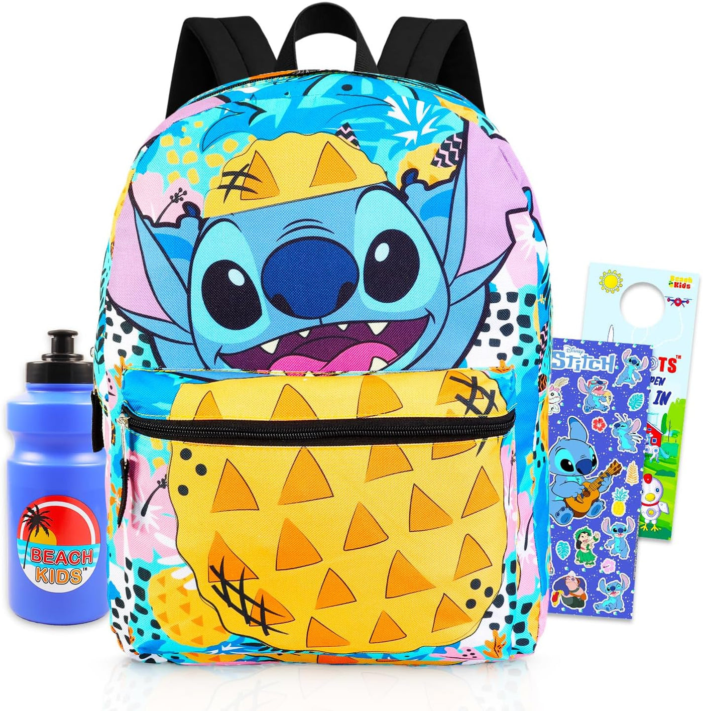 Mochila Stitch para niñas, paquete escolar con bolsa de puntada de...