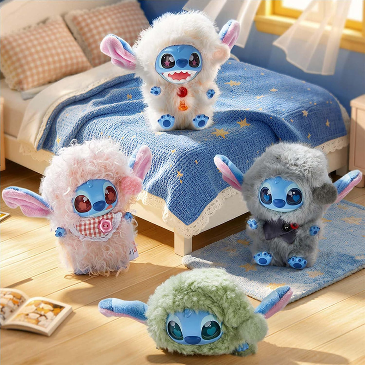 MINISO Disney Stitch Five More Minutes Series - Llavero de caja cie...
