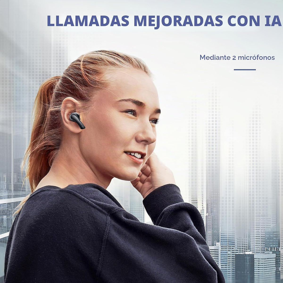 Auriculares verdaderamente inalámbricos Groovz con estuche de carga...