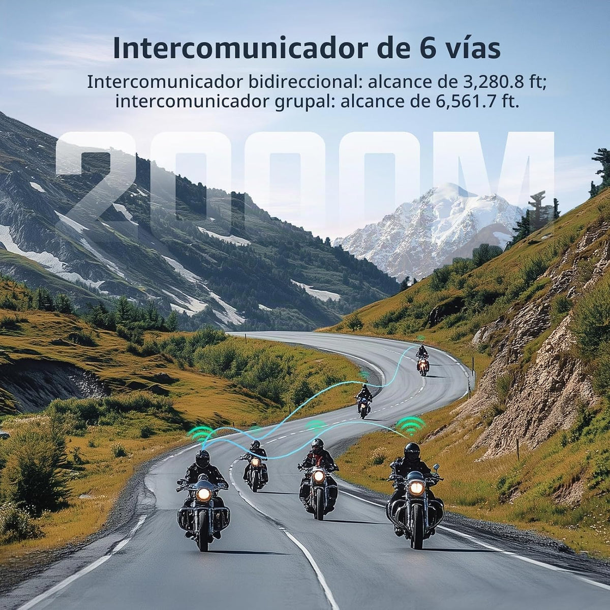 Fodsports T1 PRO Intercomunicador para motocicleta V5.4 con interca...