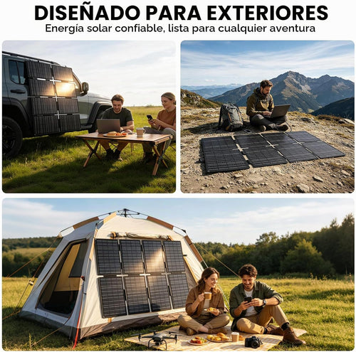 ALLPOWERS Panel solar portátil SE160 160W 18V para centrales eléctr...