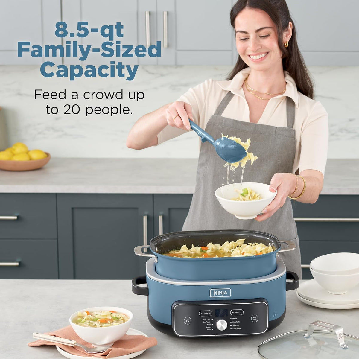 Ninja® PossibleCooker™ PRO Plus 9 en 1, 8.5 cuartos de galón, macar...