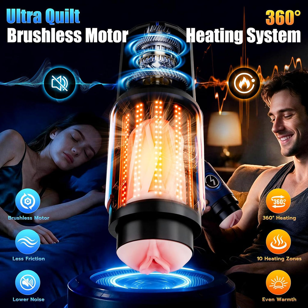 EINSEO Masturbador masculino automático juguetes sexuales para homb...