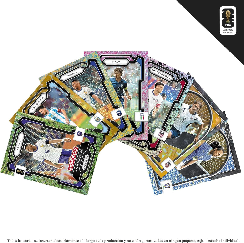 Monopoly Panini Prizm: Caja de cartas coleccionables de la Copa Mun...