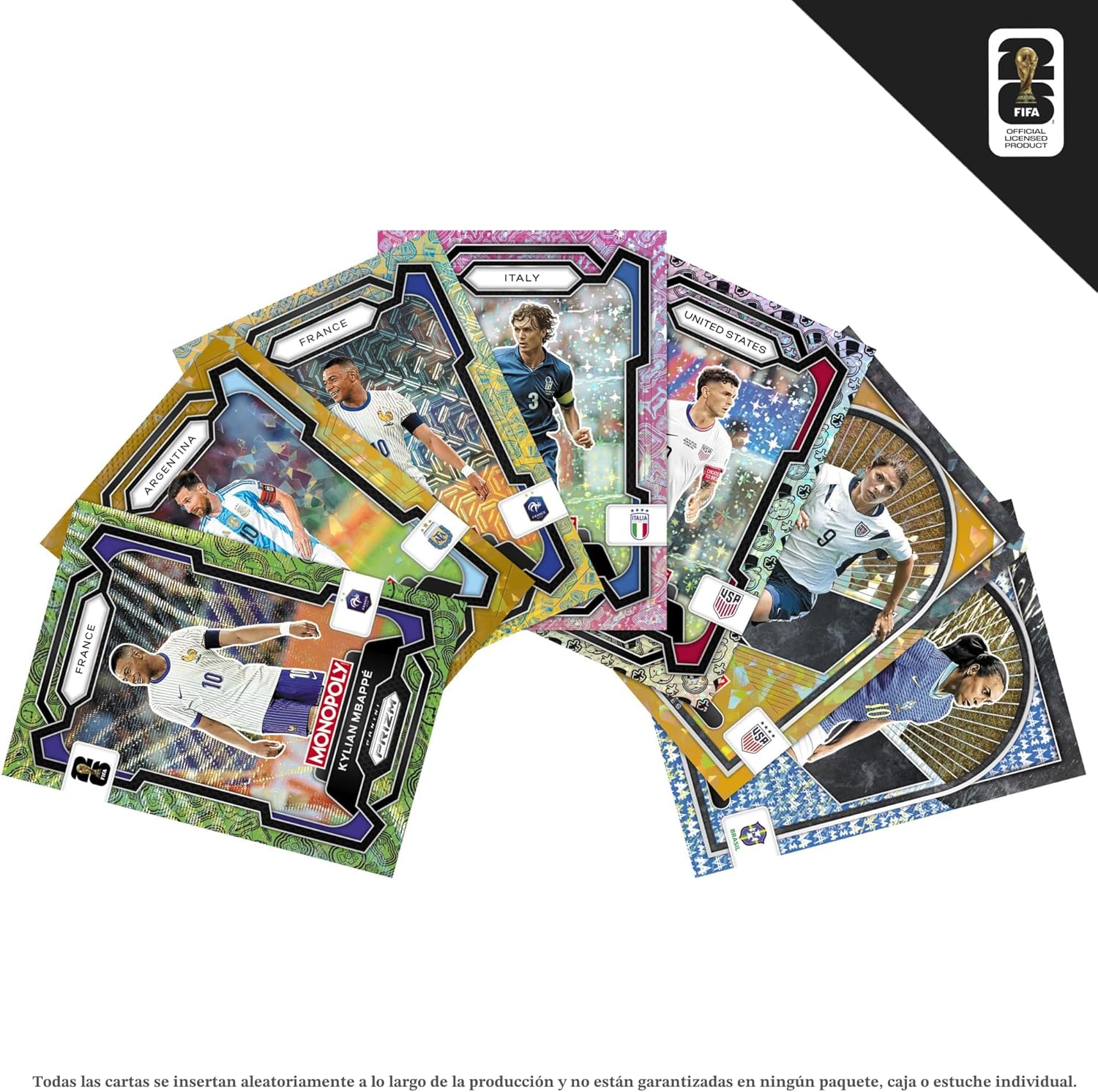 Monopoly Panini Prizm: Caja de cartas coleccionables de la Copa Mun...