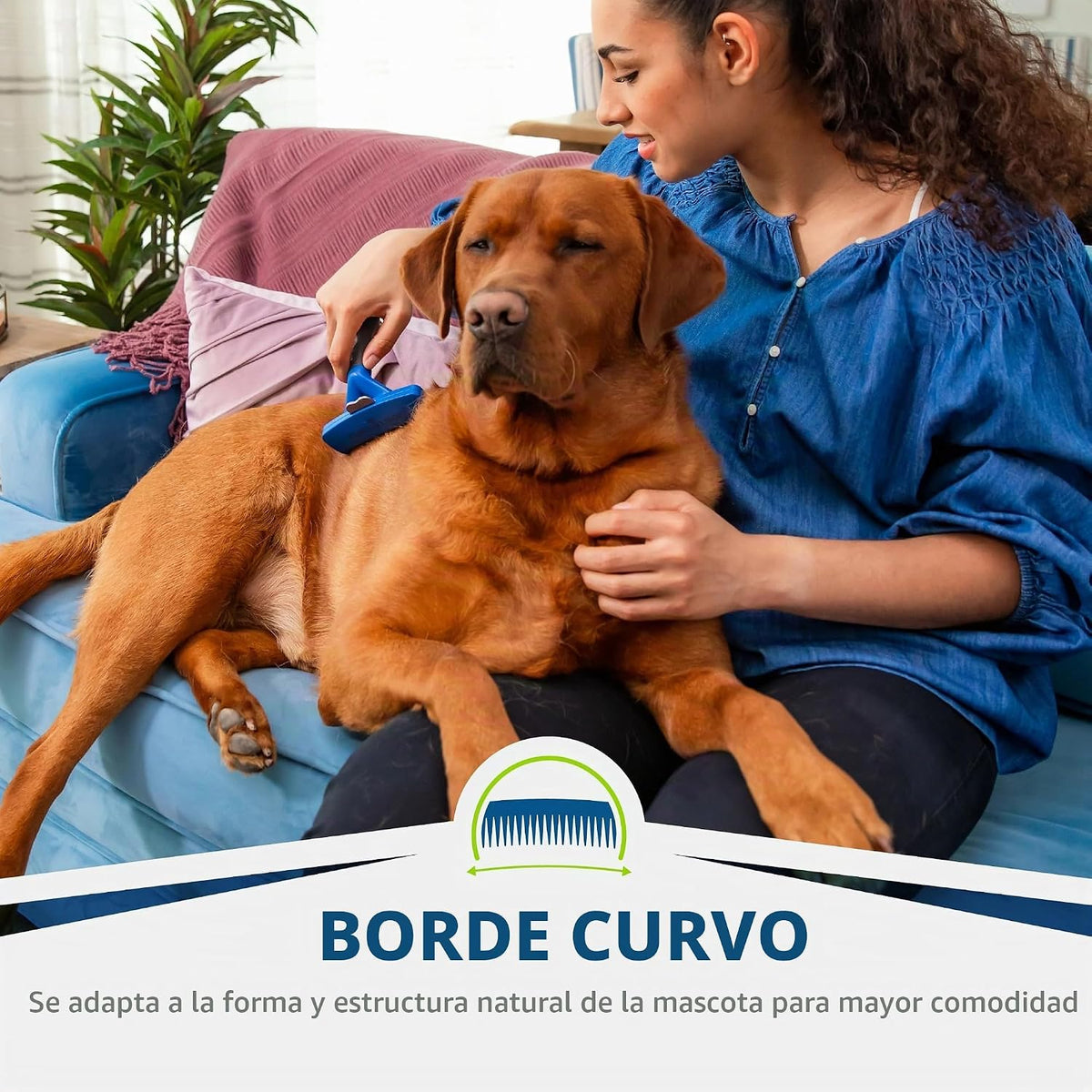 FURminator Herramienta de eliminación del subpelo para perros, cepi...