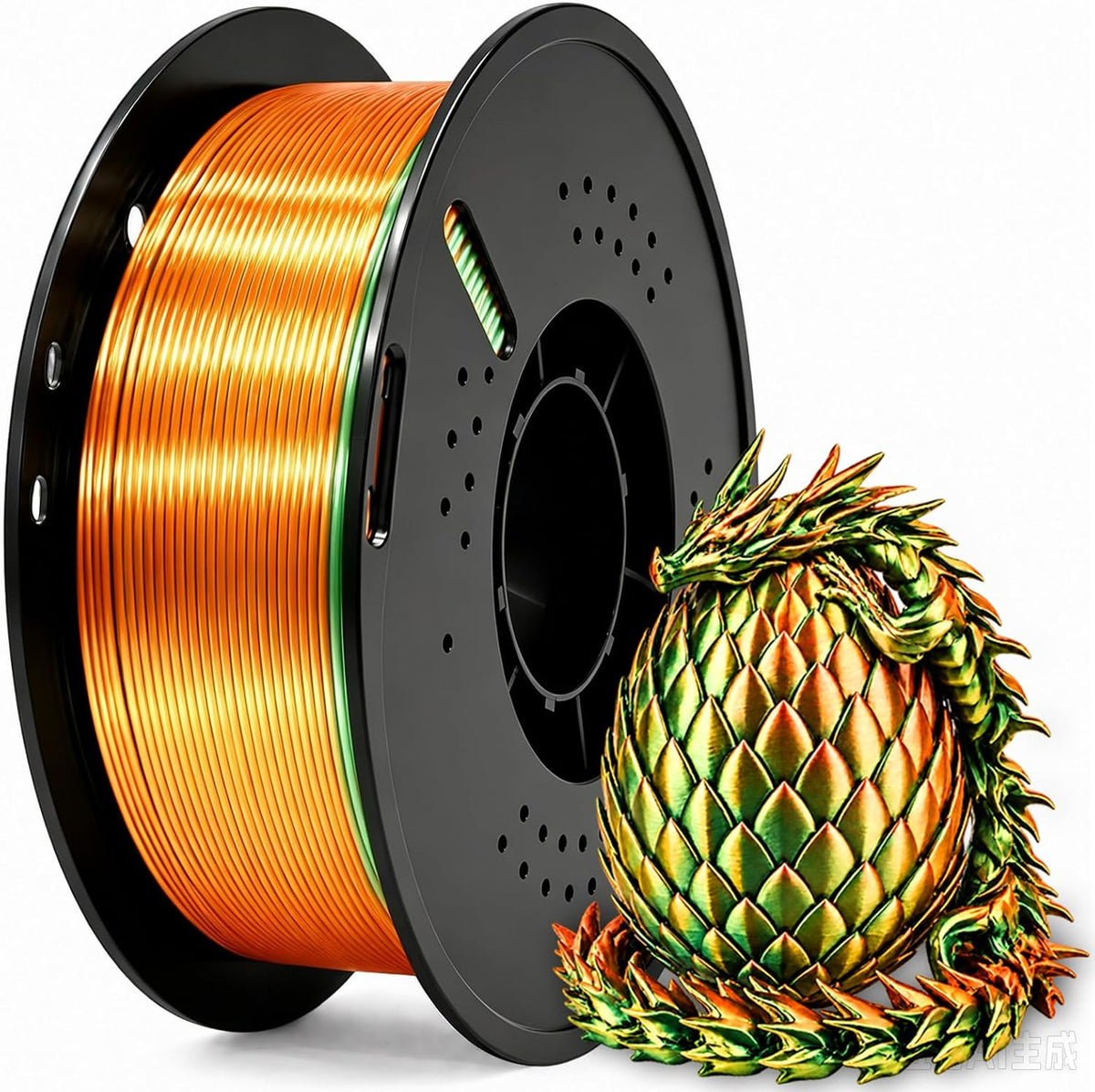 Frucindra Filamento de impresora 3D PLA+ de seda presecado, filamen...