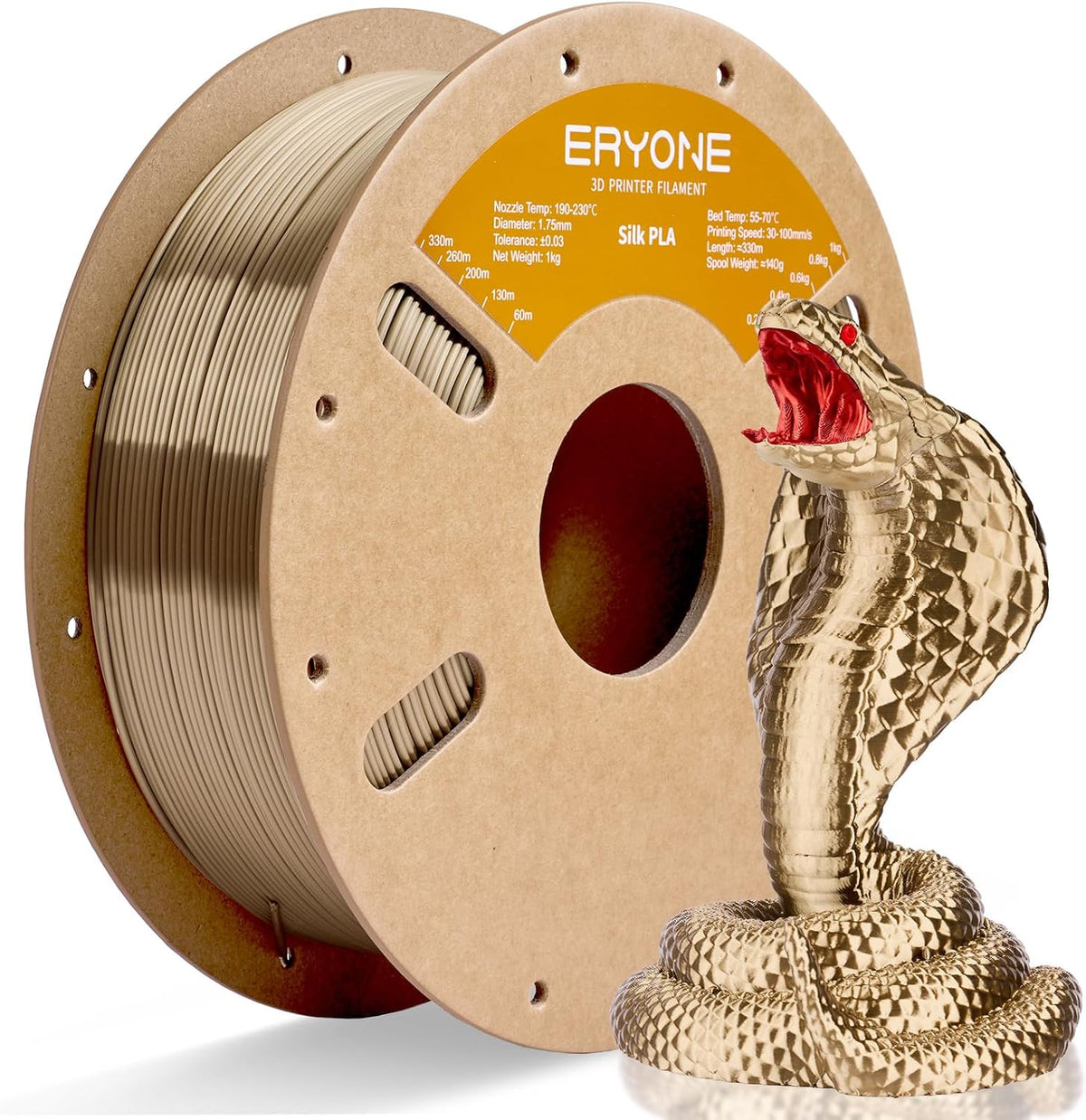 ERYONE Filamento PLA de seda para impresora 3D de 0.069 pulgadas +\...