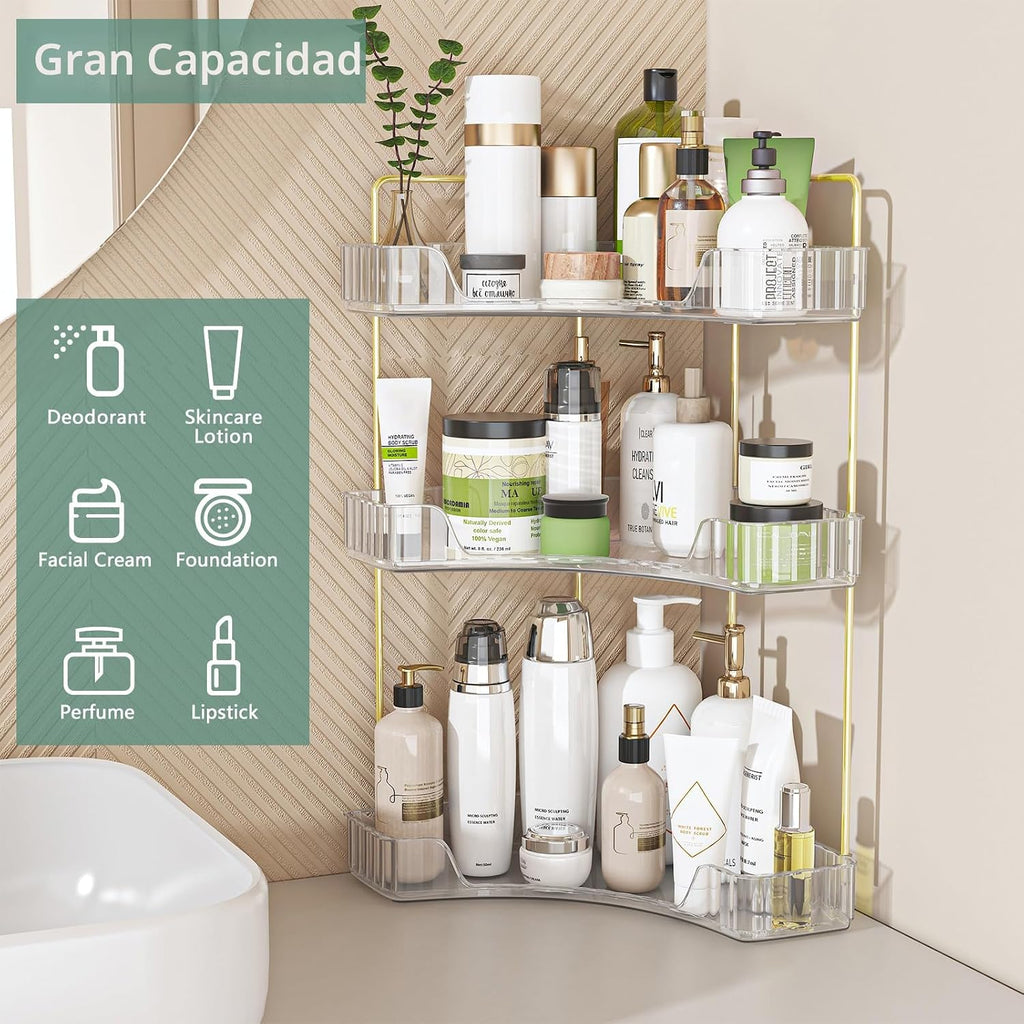 Webetop Organizador de Esquina para Encimera de Baño de 3 Niveles,...