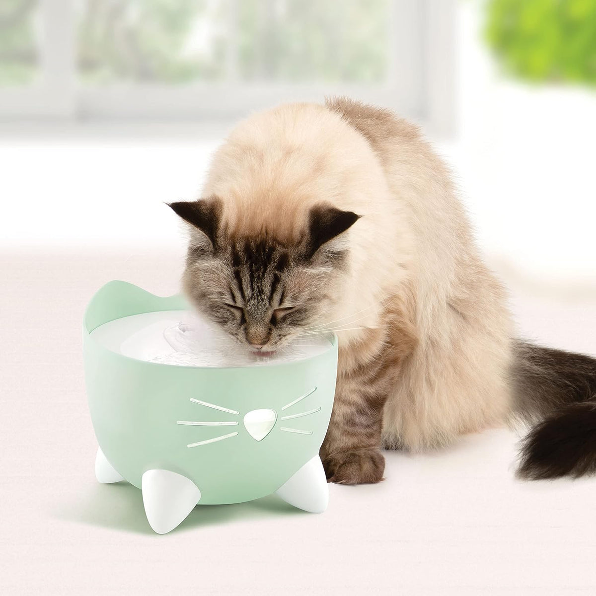 Fuente de agua Catit PIXI \u2013 Fuente de agua para gatos con filt...