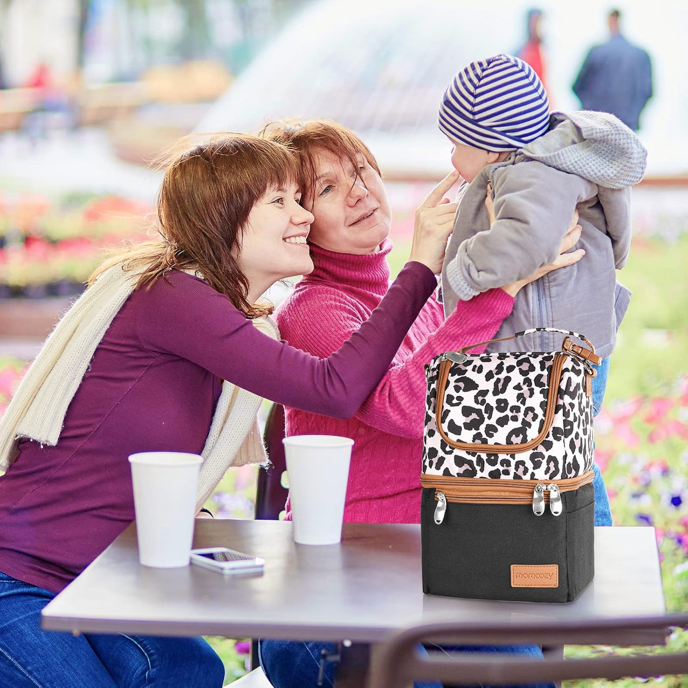 Momcozy Bolsa aislada para biberón, bolsa enfriadora de leche mater...