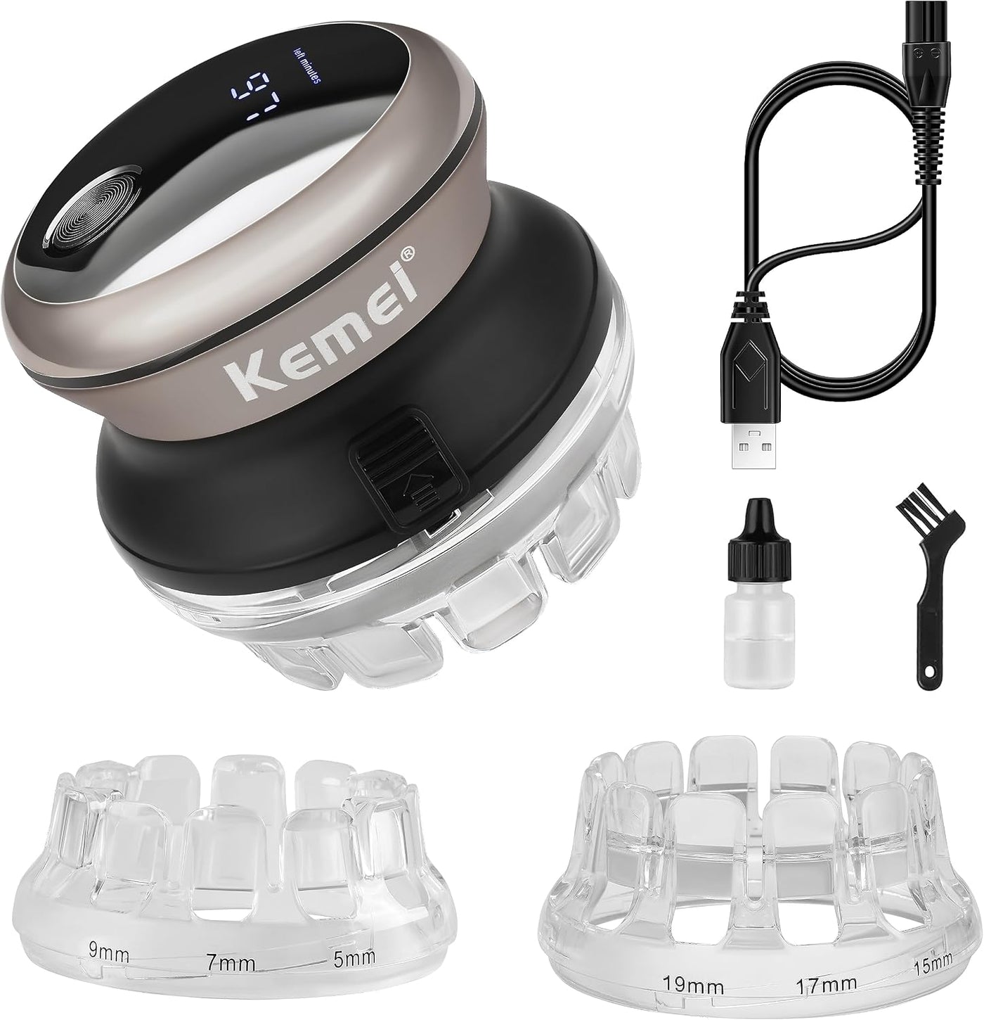 KEMEI Cortadora de pelo profesional para hombres, recortadora de pe...
