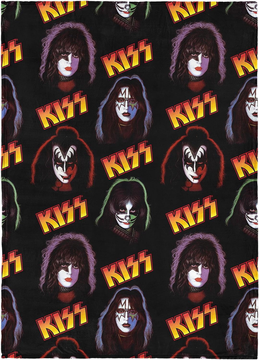 Northwest KISS Manta de Retratos, Manta de Toque Sedoso de Rock and...