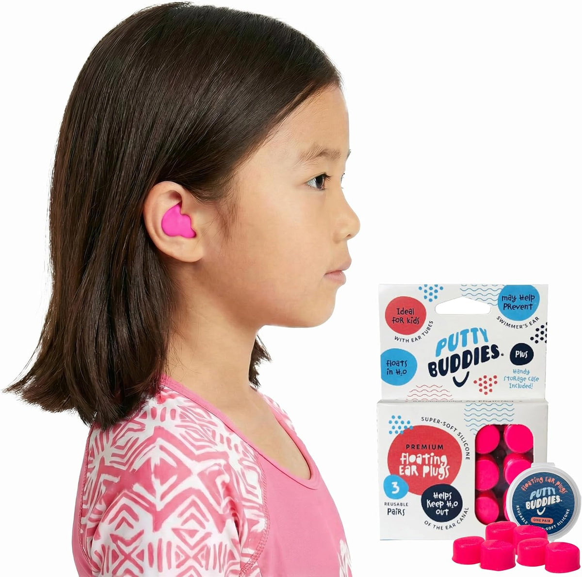 Earvolution - Tapones para los oídos de natación, moldeables, paque...