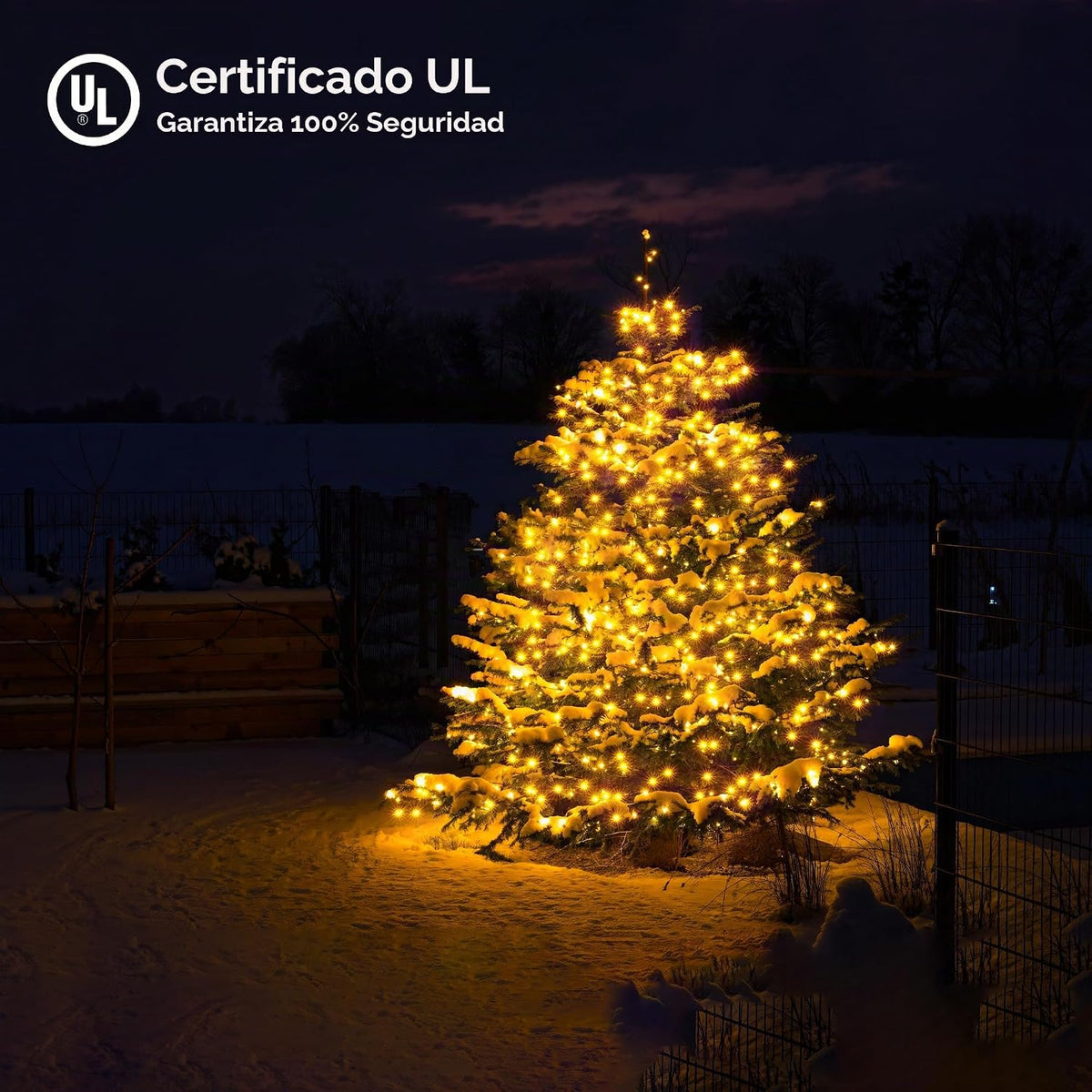 BlcTec - Luces de Navidad, 300 luces LED para árbol de Navidad de 1...