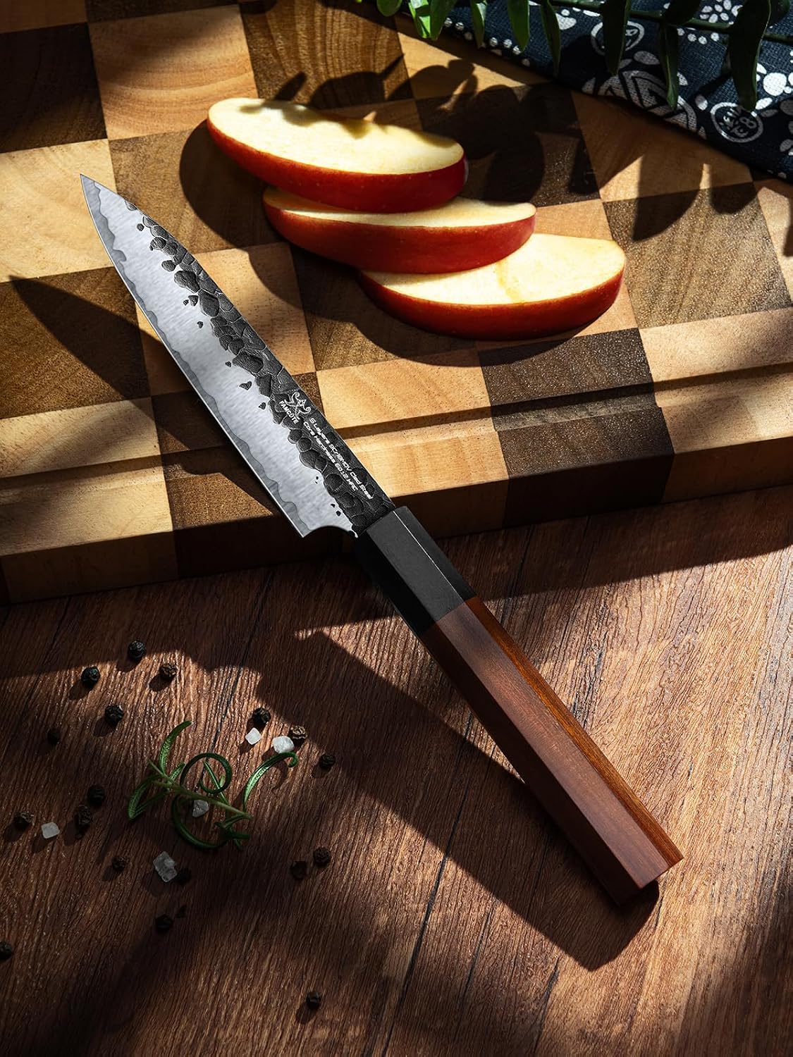 FAMCÜTE - Cuchillo de pelar japonés de 5 pulgadas, cuchillo de coci...