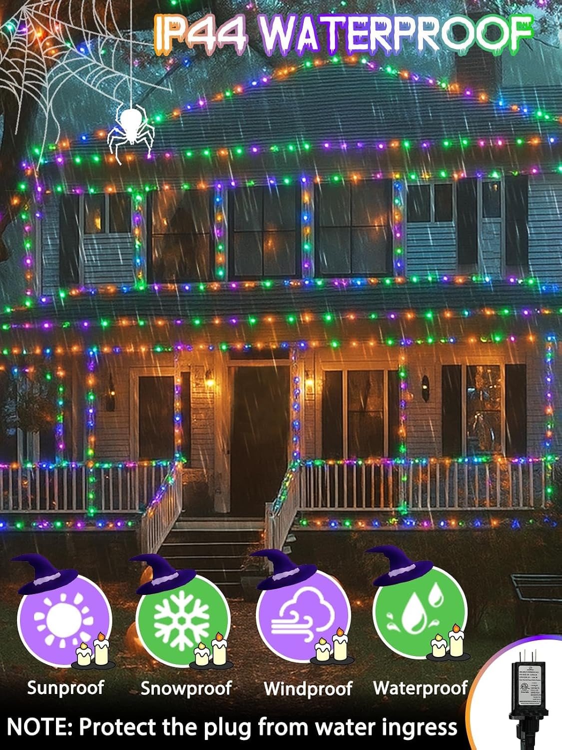 400 LED Smart RGB luces de cadena que cambian de color APP y contro...