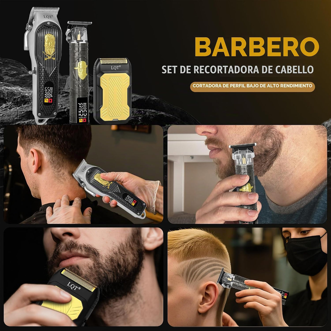 LQT - Cortadora de pelo profesional para hombres, cortadora de pelu...