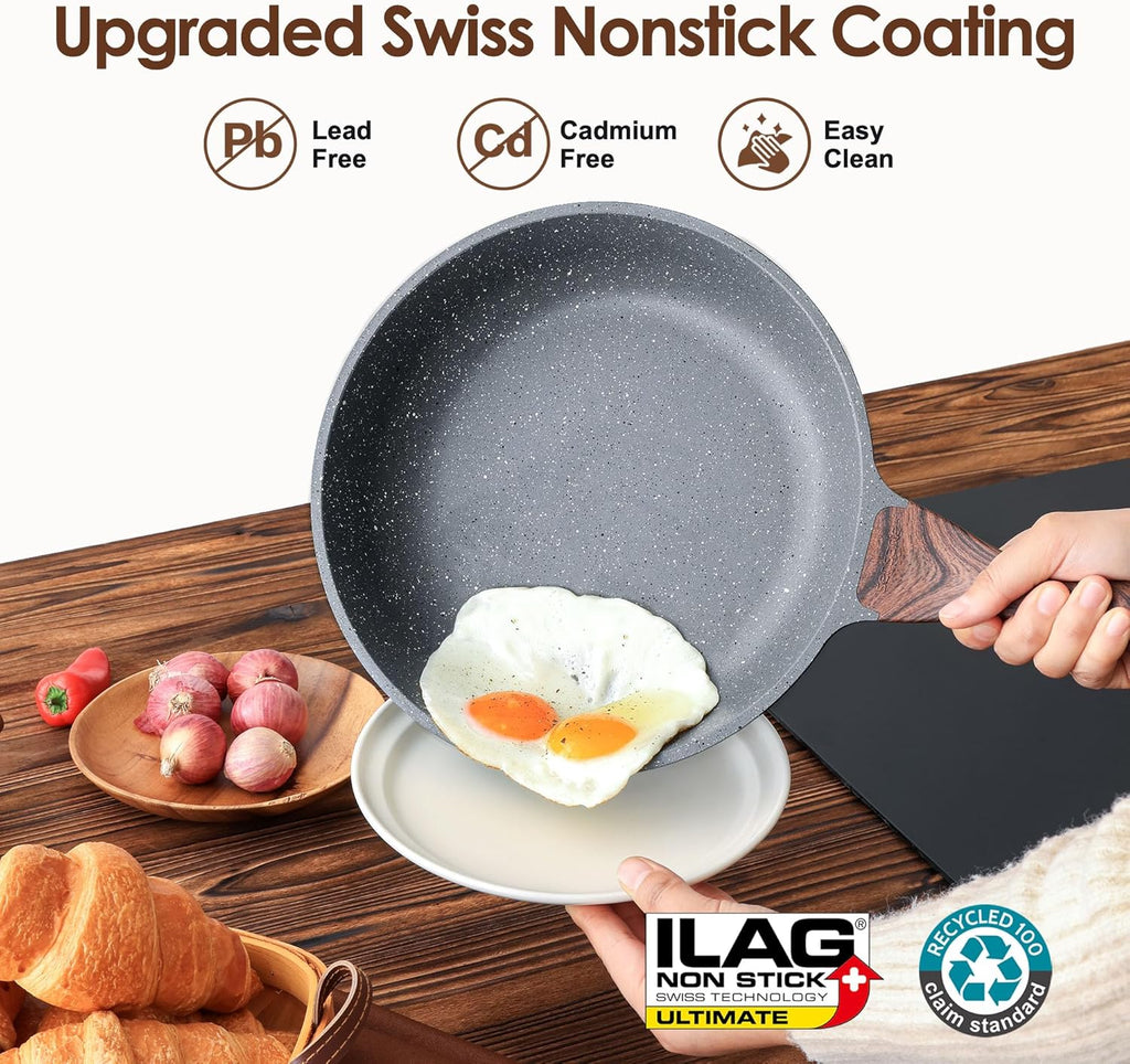 SENSARTE Juego de utensilios de cocina antiadherentes de 16 piezas,...