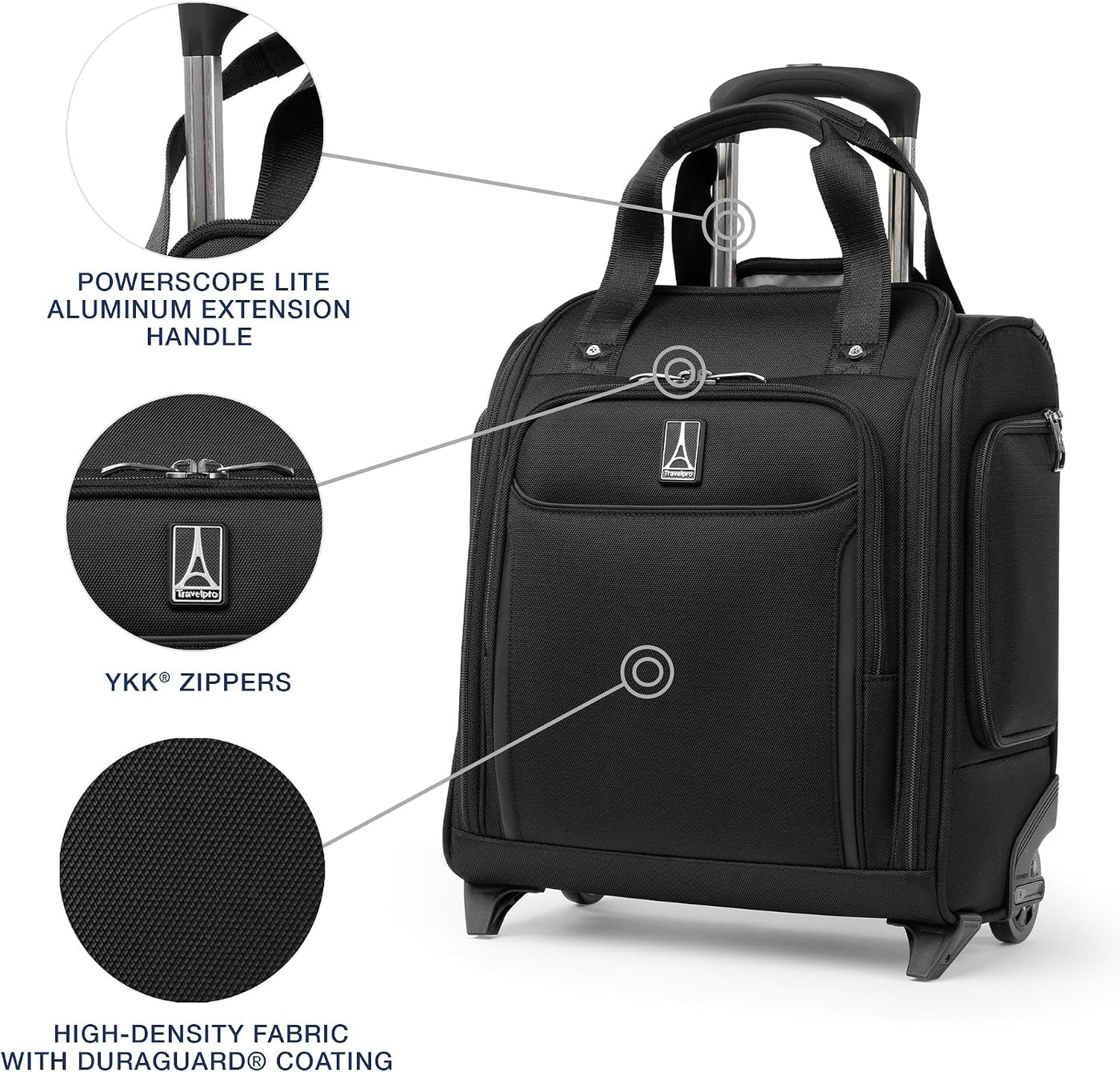 Travelpro Crew Classic Equipaje Ligero de Lado Suave, Bolsa Rodante...