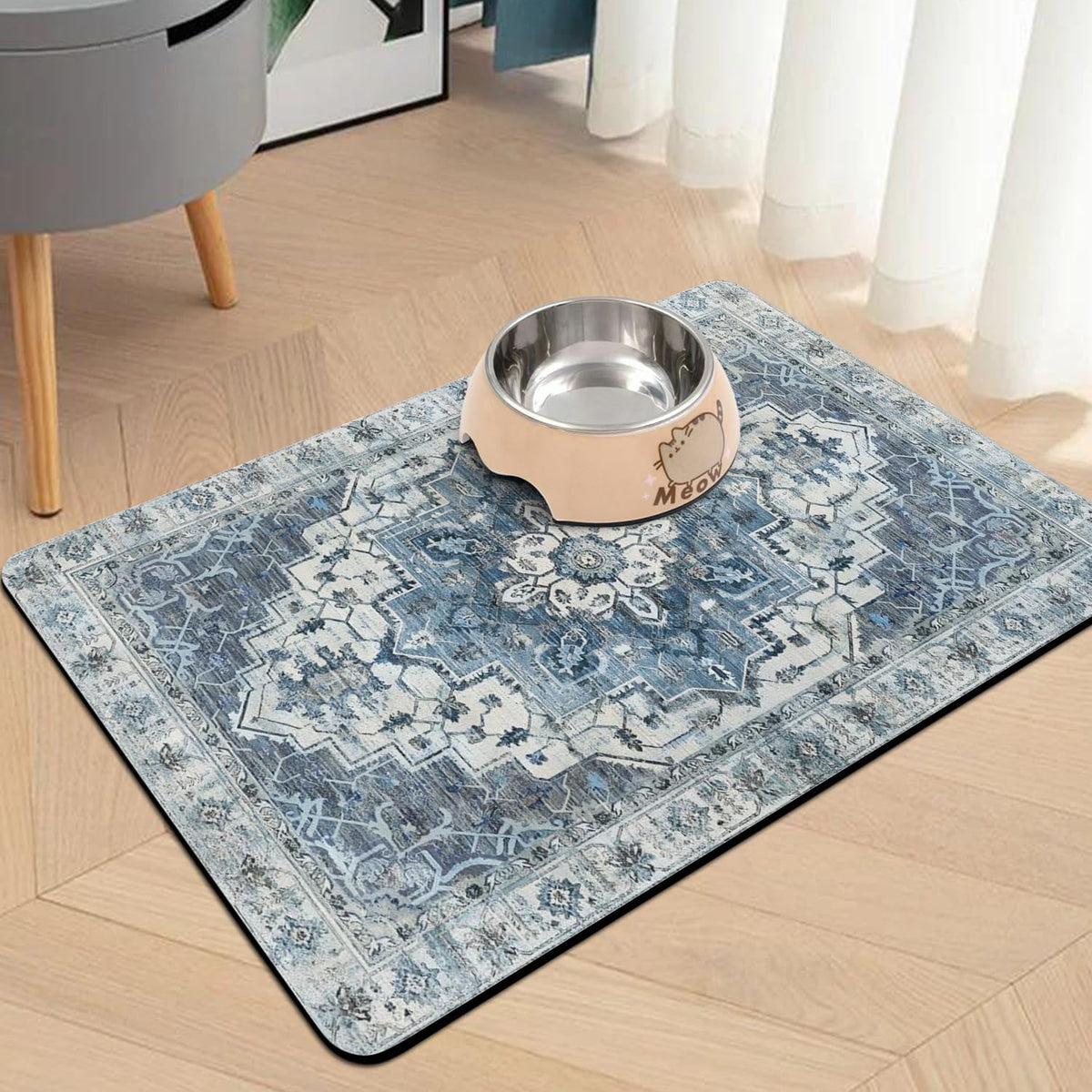 Esterases para comida de mascotas para el piso, tapete absorbente p...