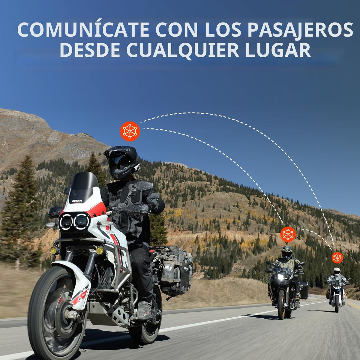 Sena Auriculares de comunicación para motocicleta 60S con onda, mal...