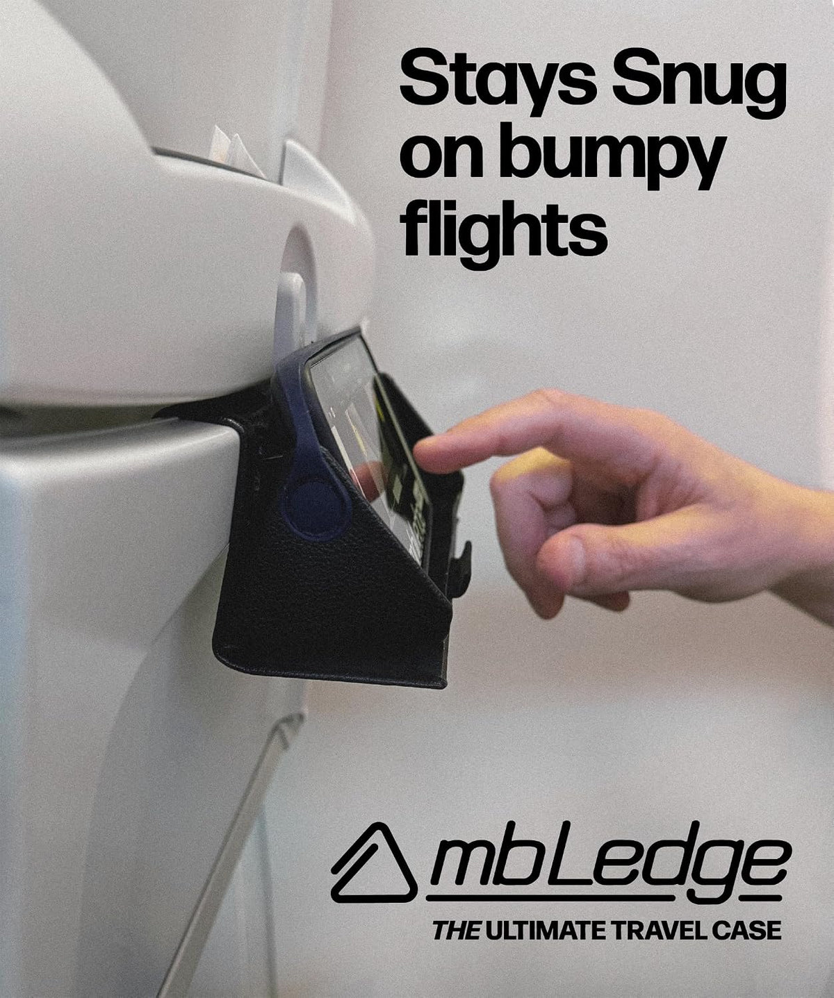 mbLedge Soporte para teléfono de avión, soporte suave para teléfono...