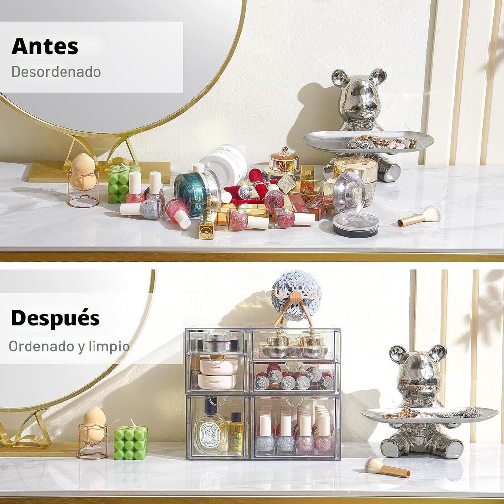 Prsildan Organizador de maquillaje acrílico, cajón de almacenamient...