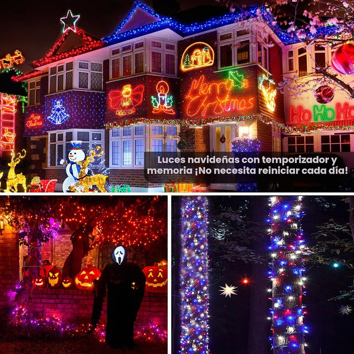 Brizled - Luces inteligentes de Halloween 1, 66 pies, 200 luces LED...