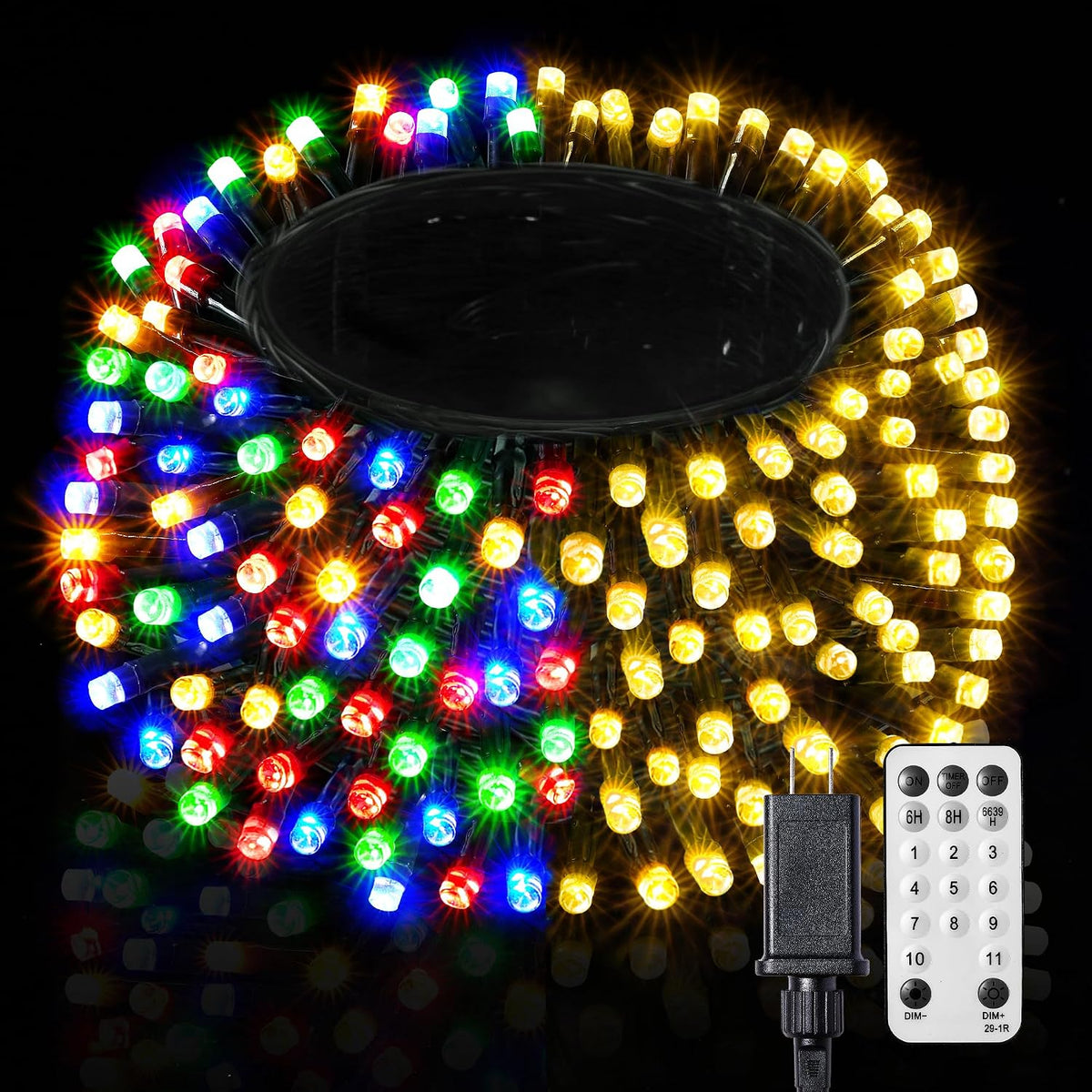 BlcTec - Luces de Navidad súper largas de 500 LED, 53 m, UL Certifi...