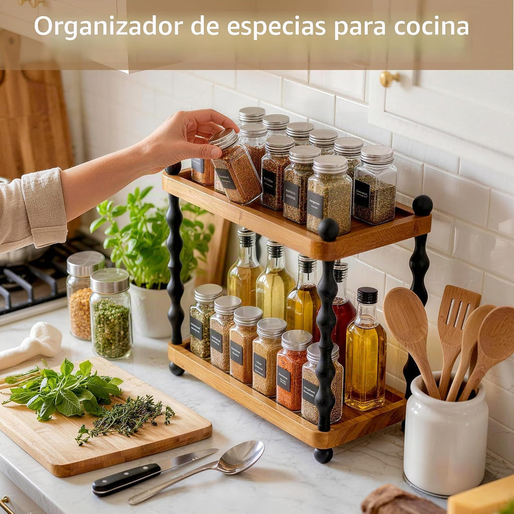 iFaveorr Organizador de mostrador de baño de 2 niveles, estante de...