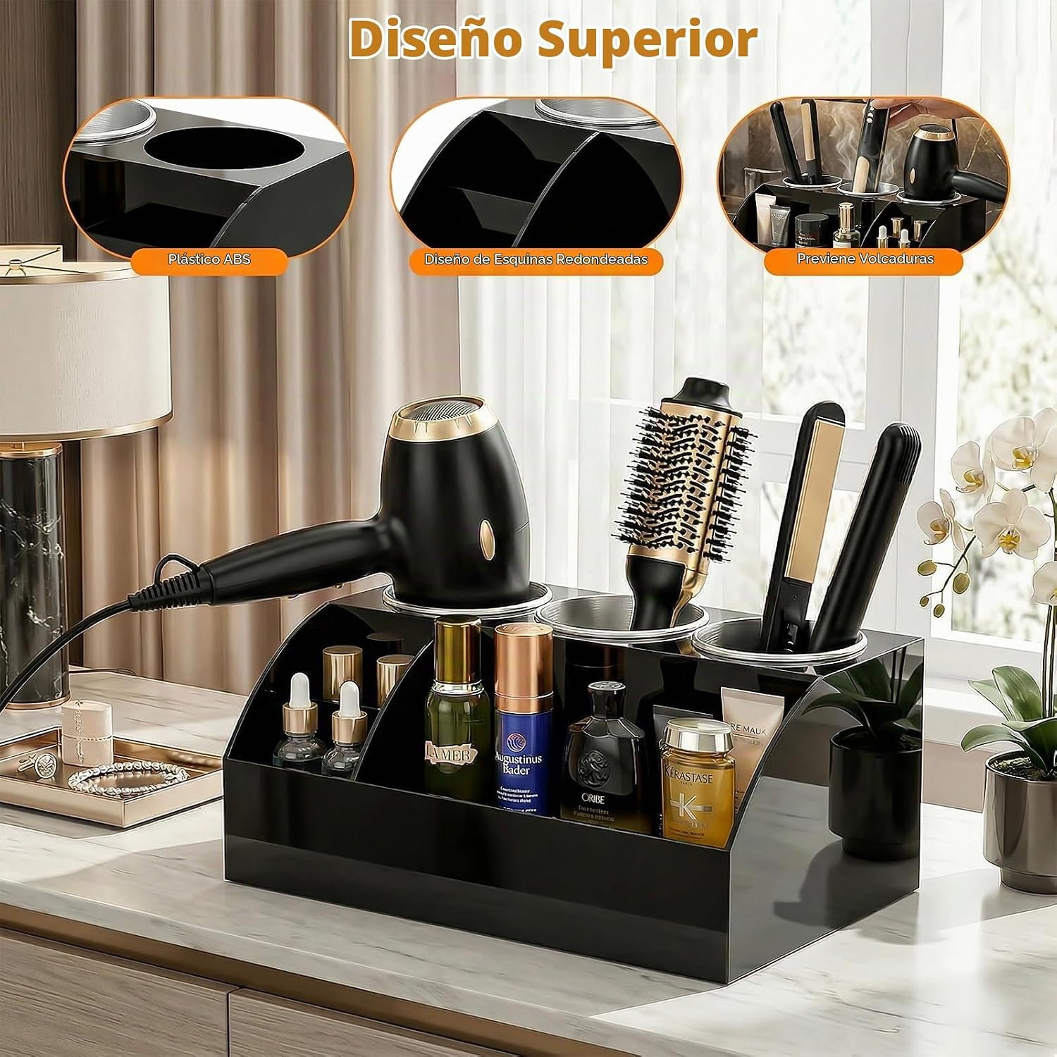 Organizador de herramientas para el cabello, organizador y almacena...