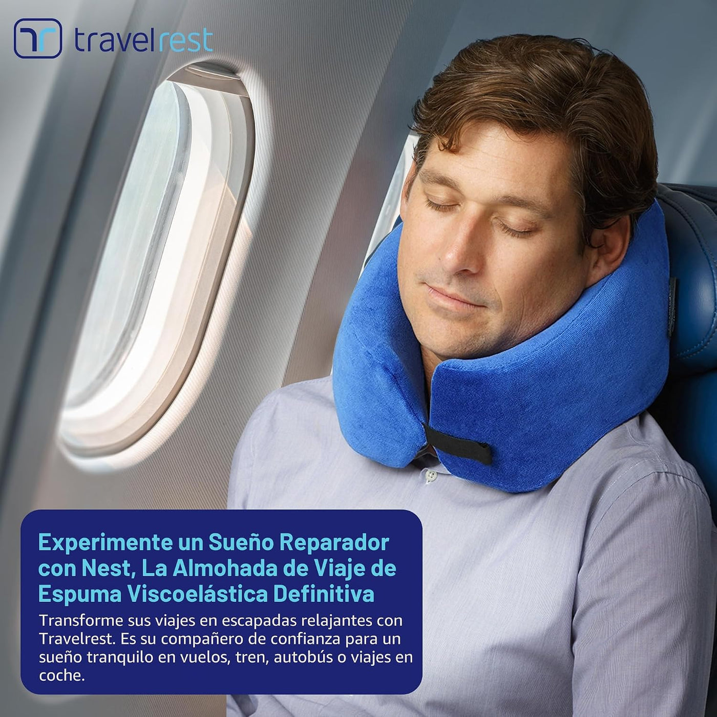 Almohada de apoyo para el cuello TRAVELREST Nest - Esenciales de vi...