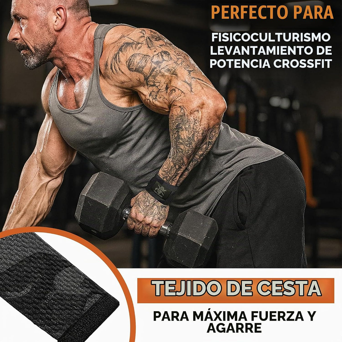 Iron Infidel Correas de Levantamiento de Peso - Correas de Muñeca p...