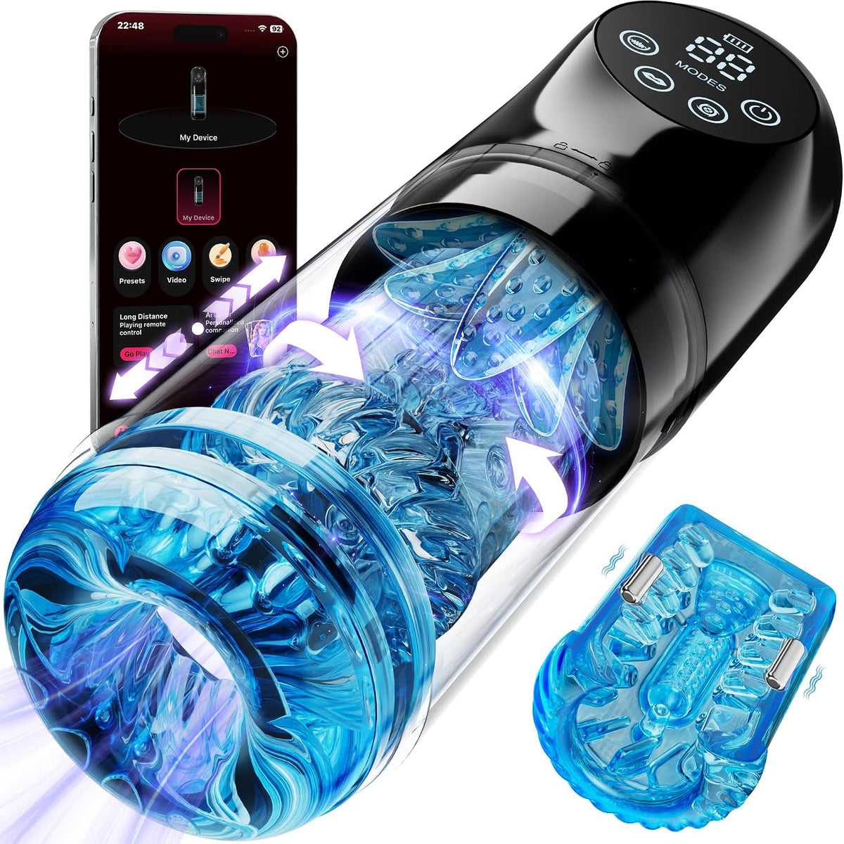 Masturbador masculino juguetes sexuales para hombres - AI Sync jugu...