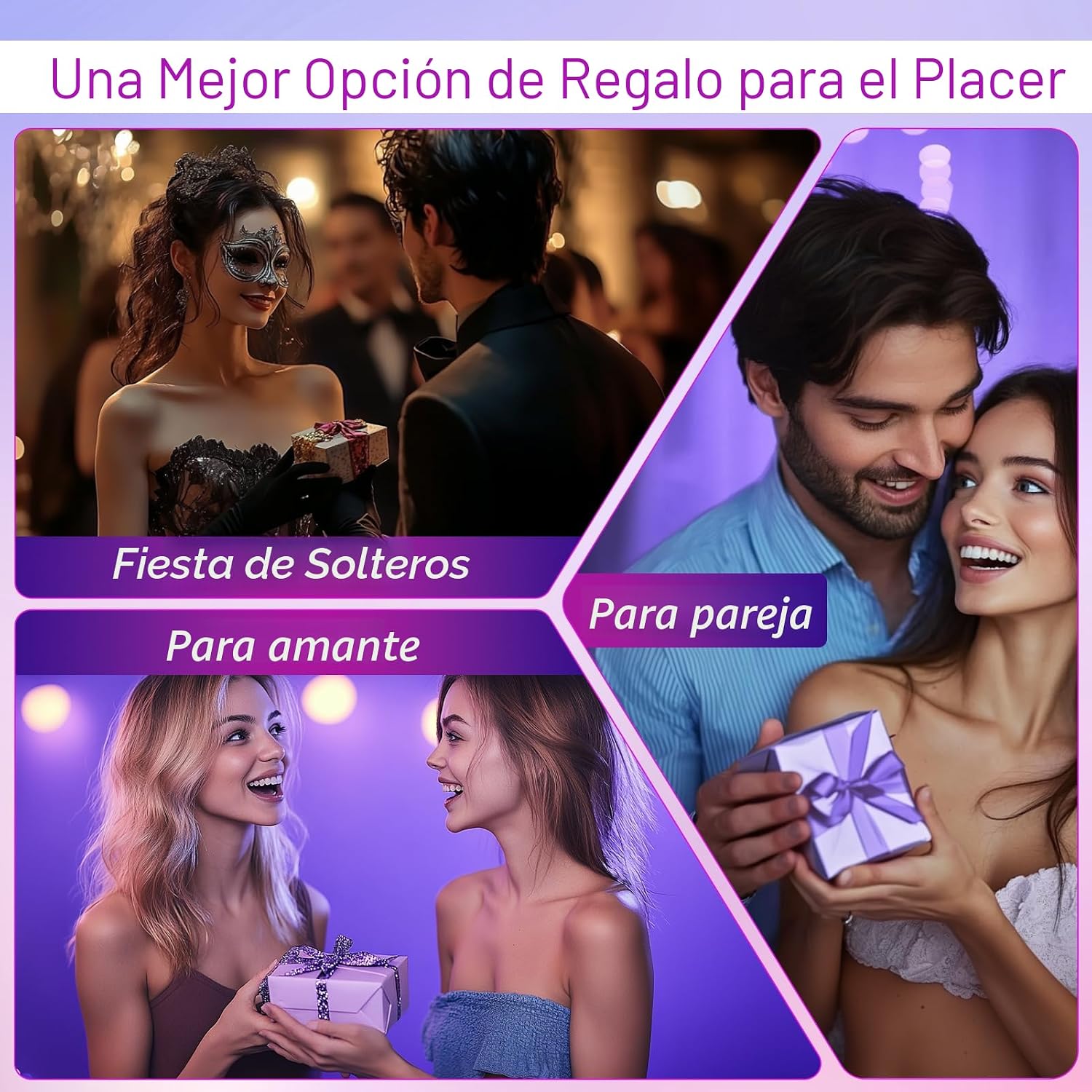 Vibrador de juguete de rosa para mujeres - MOOLIGIRL Control de apl...